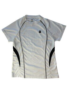 Iron Man Triathlon T Shirt White / Black Logo Size Adult Women's Medium SS